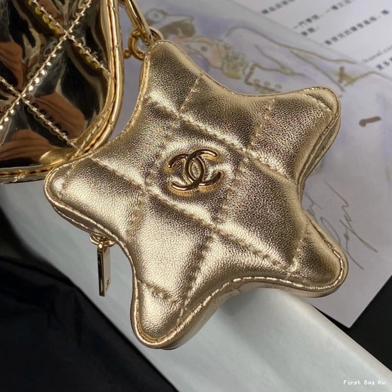 First Bag Ru PURSE COIN STAR & CHANEL BAG FLAP MINI 0821